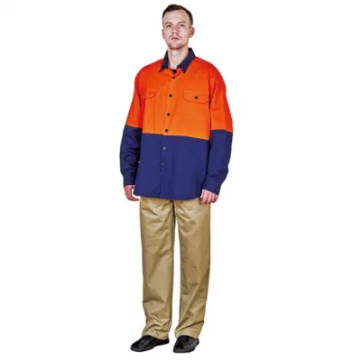 Куртки верхней одежды рабочей одежды рукава 100% хлопка многоцветные длинные ДЛЯ строительства