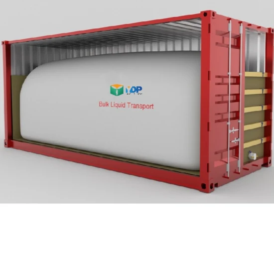 Пищевой класс 16000L 24000 литров 20-футовый гибкий мешок для массовых грузов Flexitank-контейнер для транспортировки жидкостей
